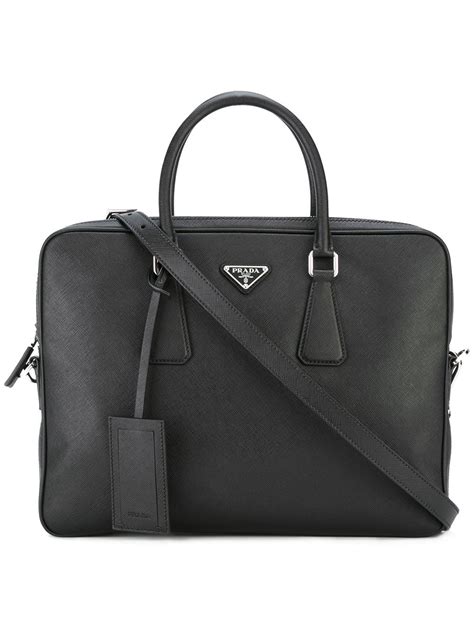 women black briefcase prada style|farfetch Prada totes.